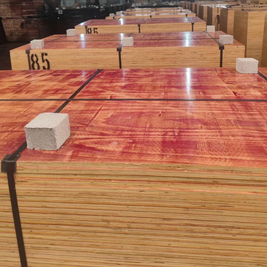 Red Paint Plywood