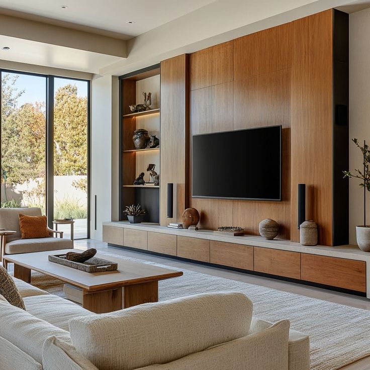 Fragrant Fir Block TV Wall