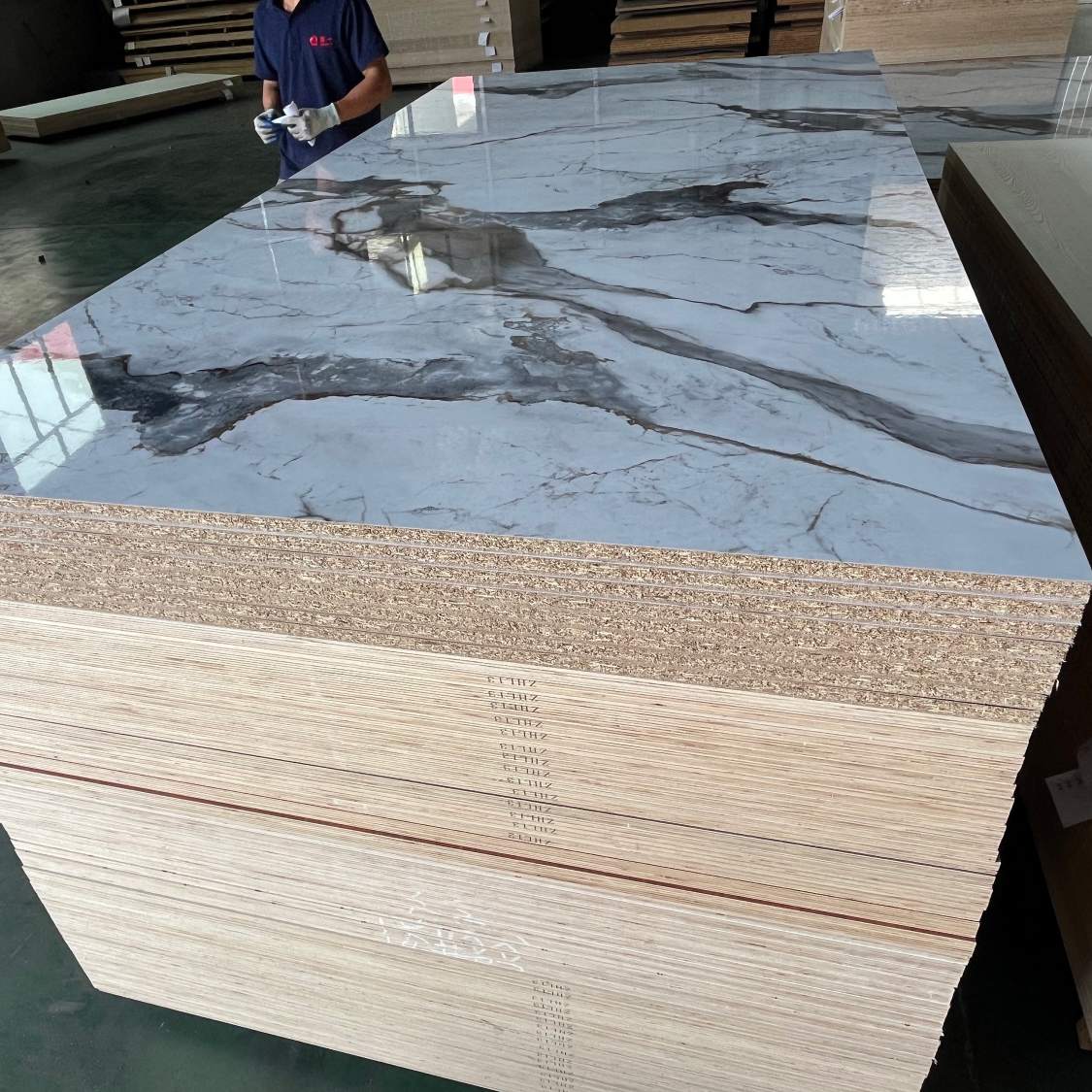 Marble Veneer Particle Board