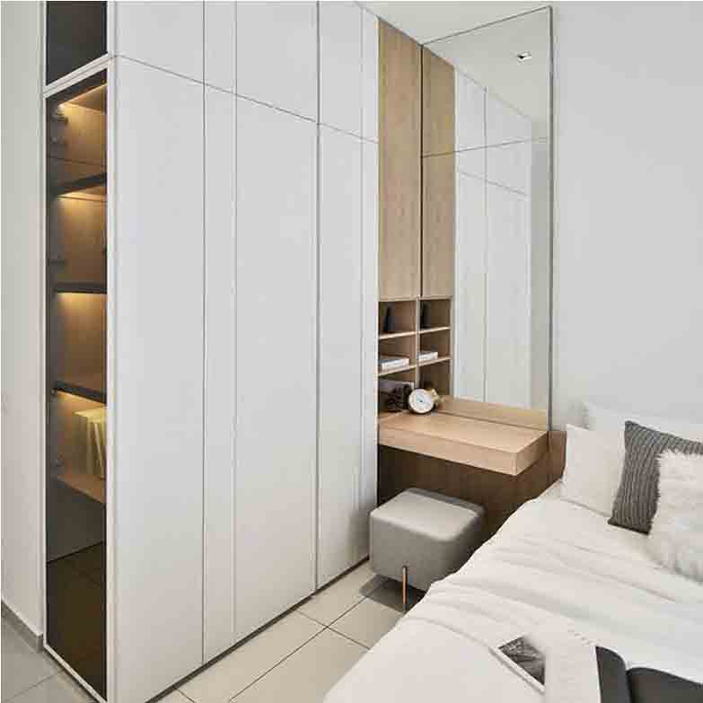 apartment with plywood