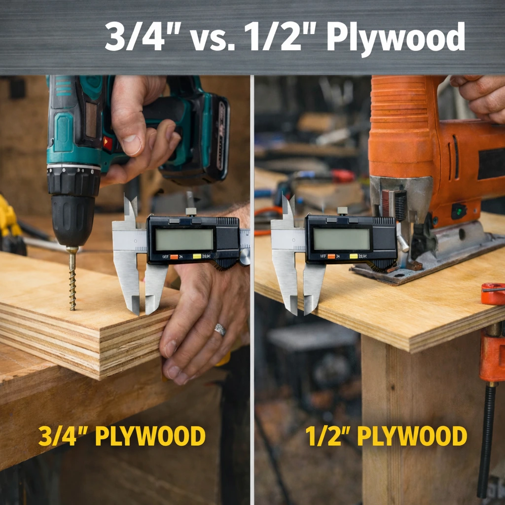 3/4 plywood vs 1/2 plywood
