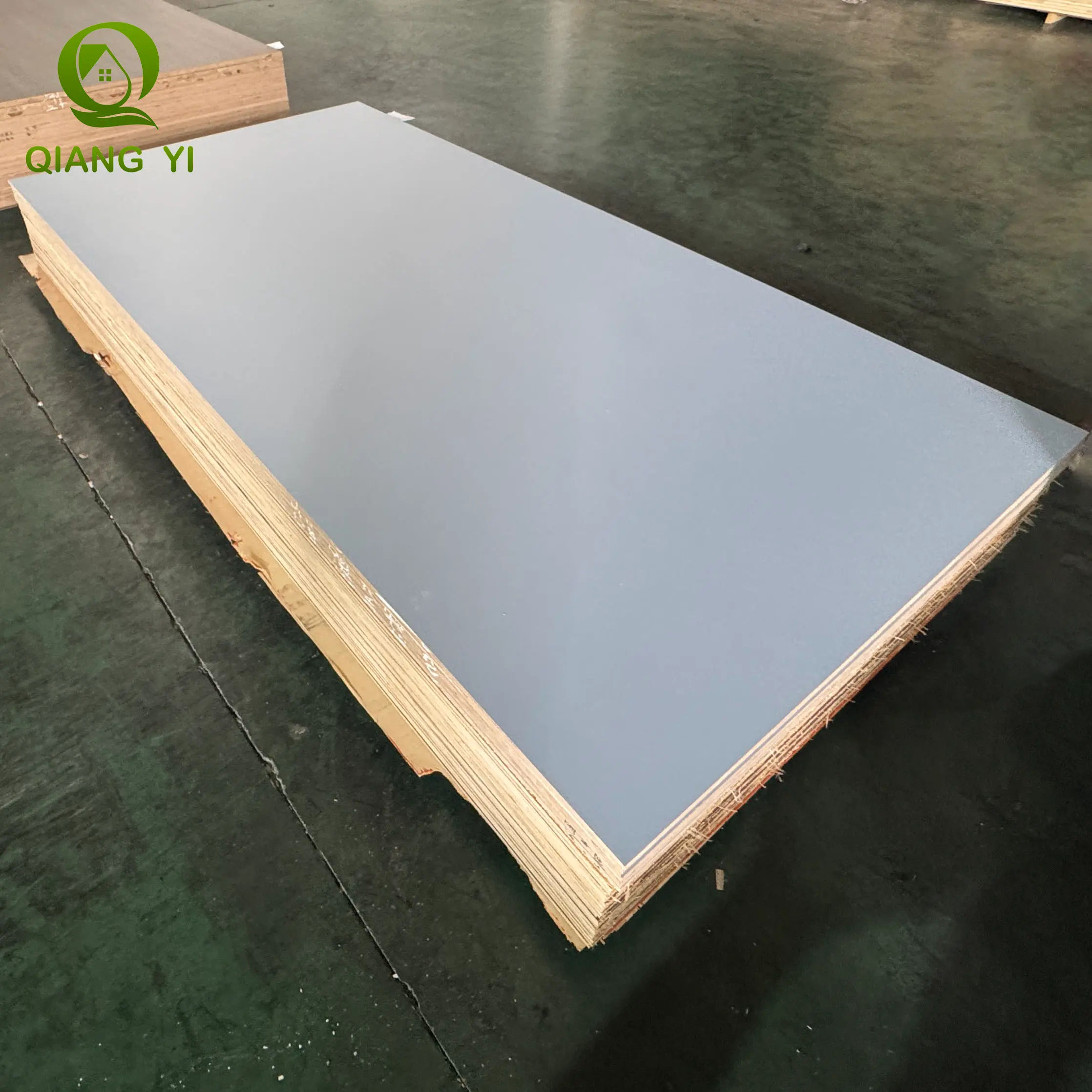 Blue plywood