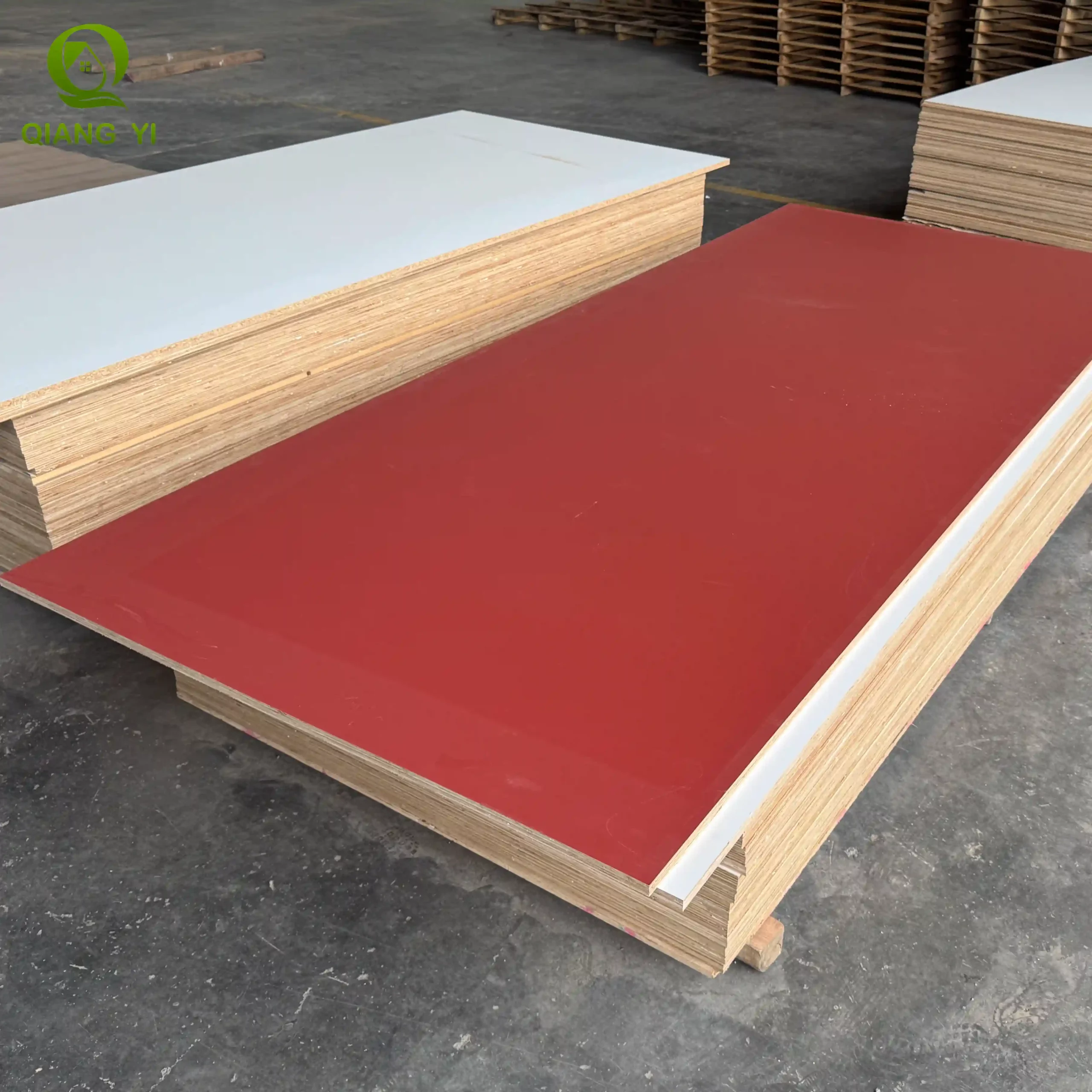 Red plywood