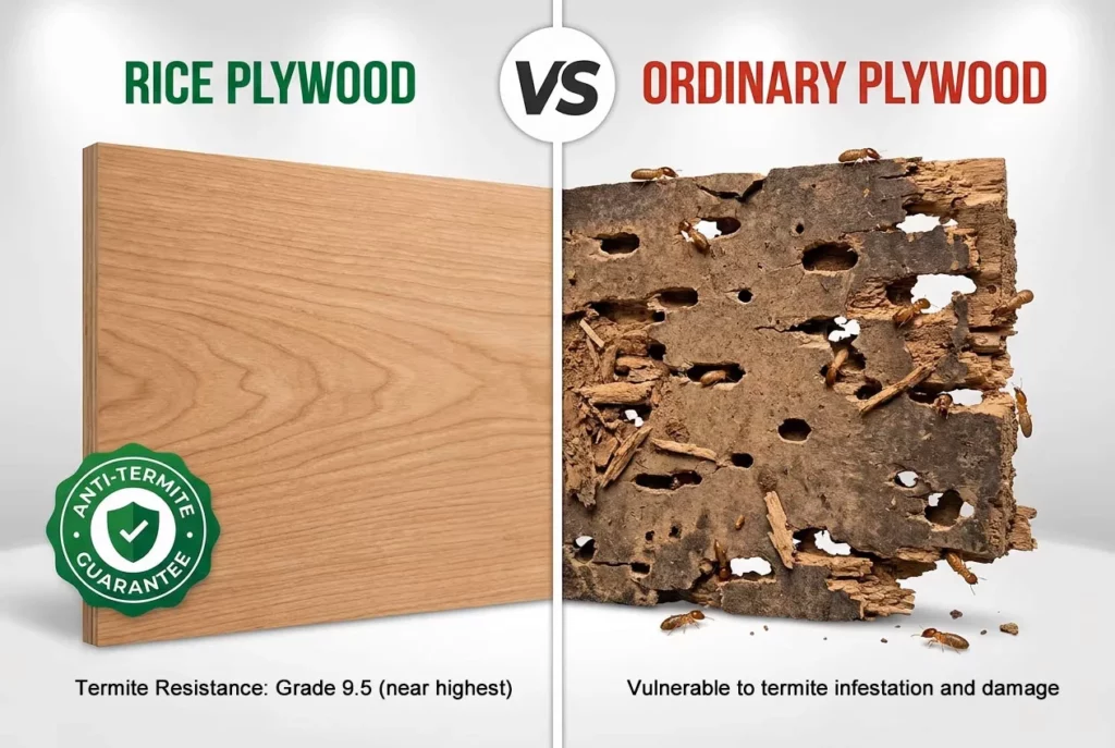 Glutinous rice glue plywood termite resistance